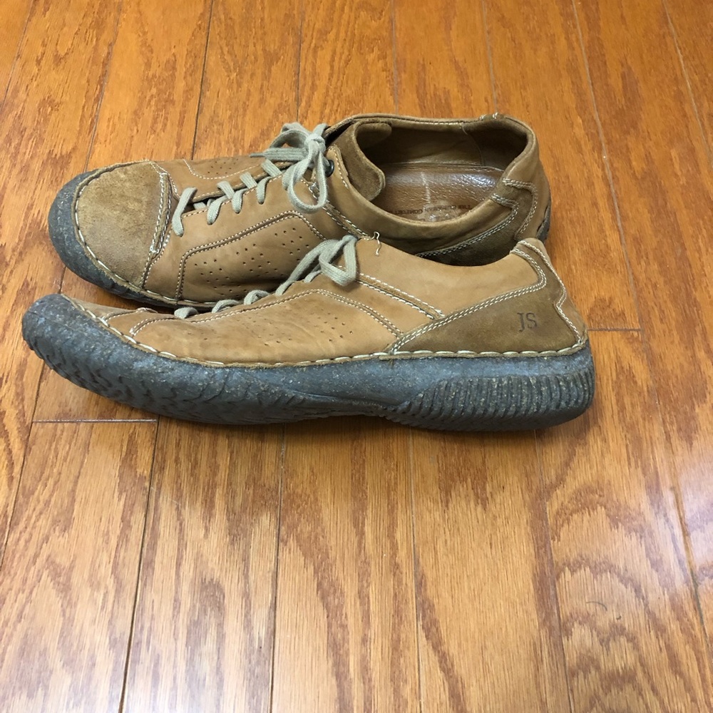 Brown leather shoes